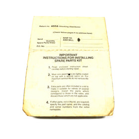 99-019 Asco Red-Hat Valve, Spare Parts Kit, BULL 8210, 8211 - 0