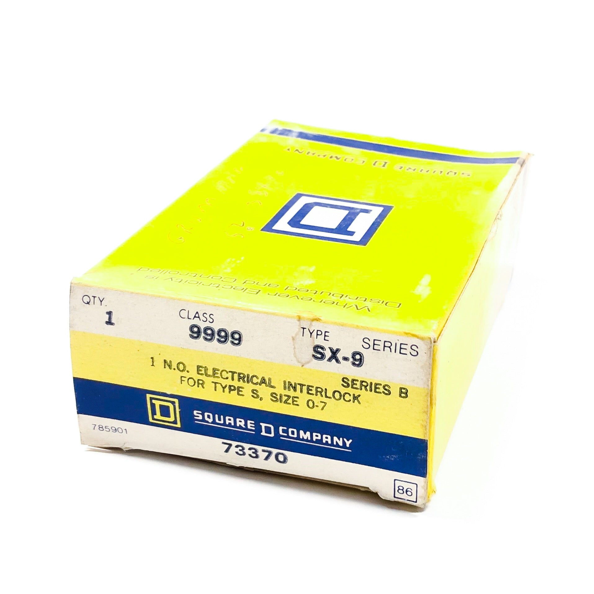 9999SX9 Square D Electrical Interlock, Auxiliary Contact, 1NO, Type S, Series B