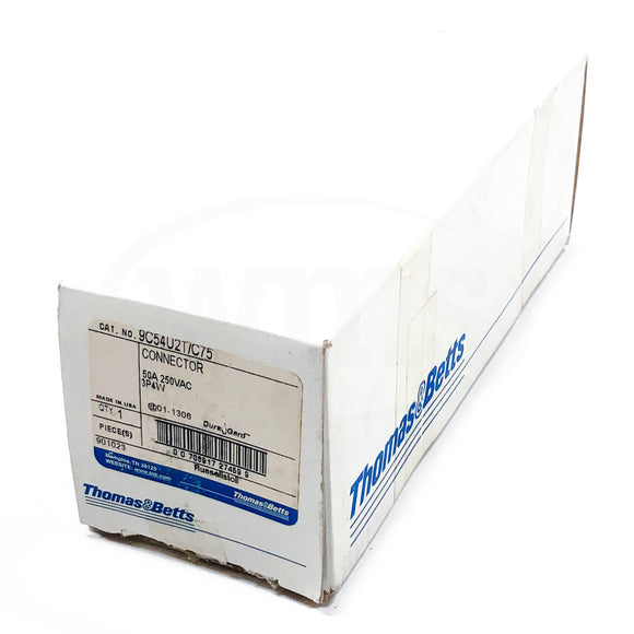 9C54U2T/C75 Thomas & Betts DuraGard Connector, 50 Amps @ 250VAC