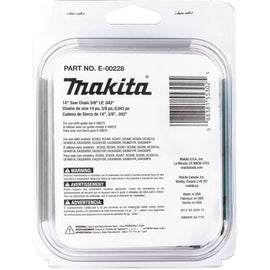 E-00228 Makita 14" Saw Chain, 3/8" LP, .043"