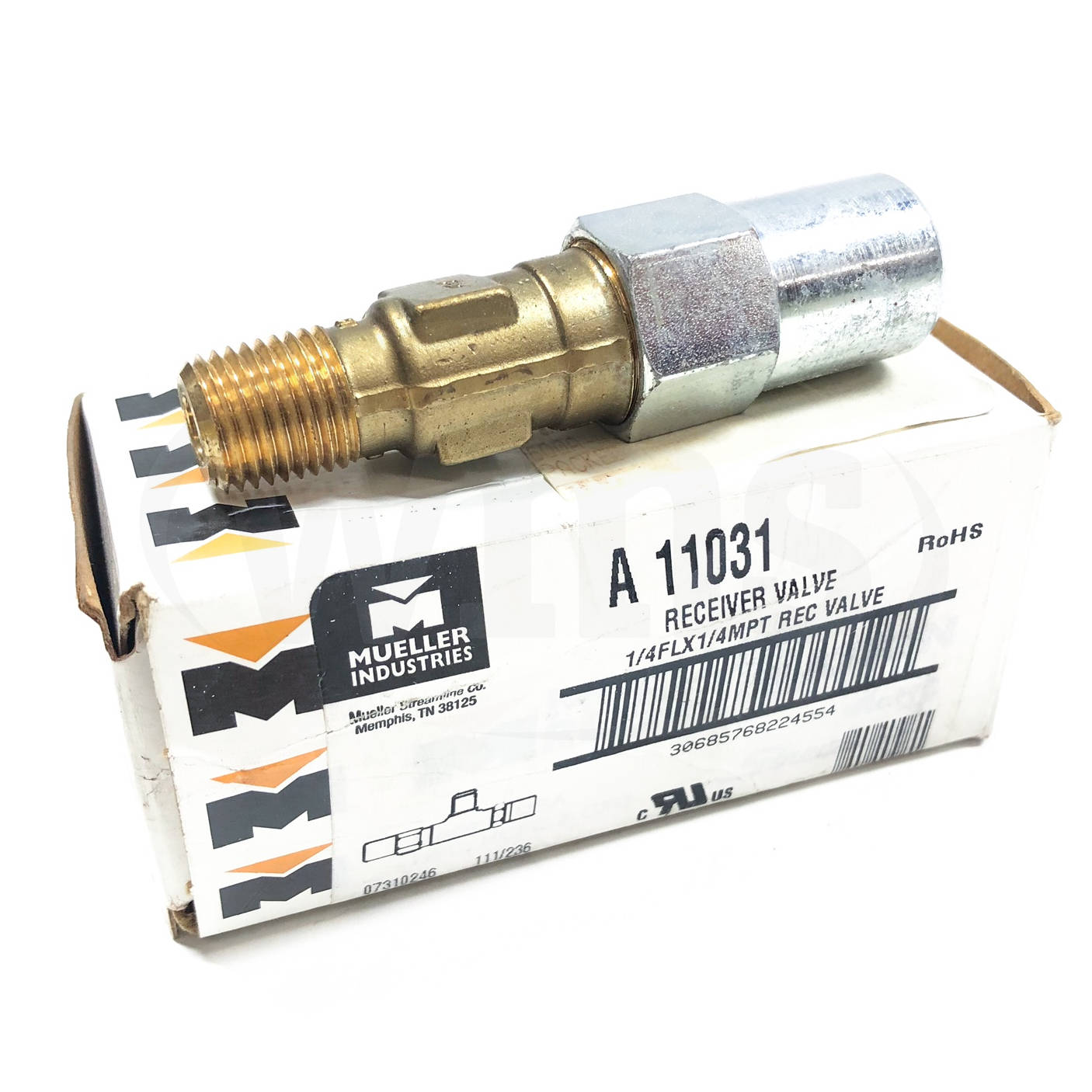 A-11031 1/4" Mueller Receiver Valve - 0