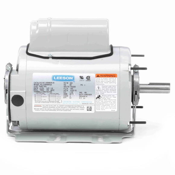 A099836.00 Leeson 1/2HP 2-Winding Agricultural Fan Duty Electric Motor, 850RPM