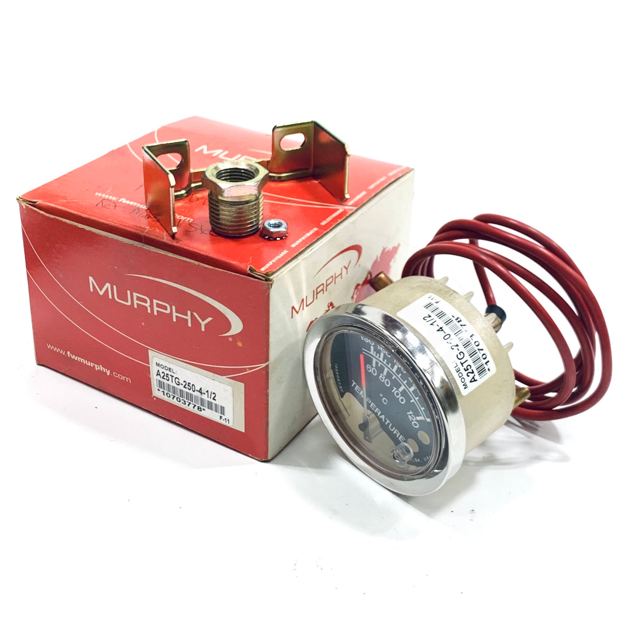 A25TG-250-4-1/2 Murphy Temperature Gauge, 130-250F