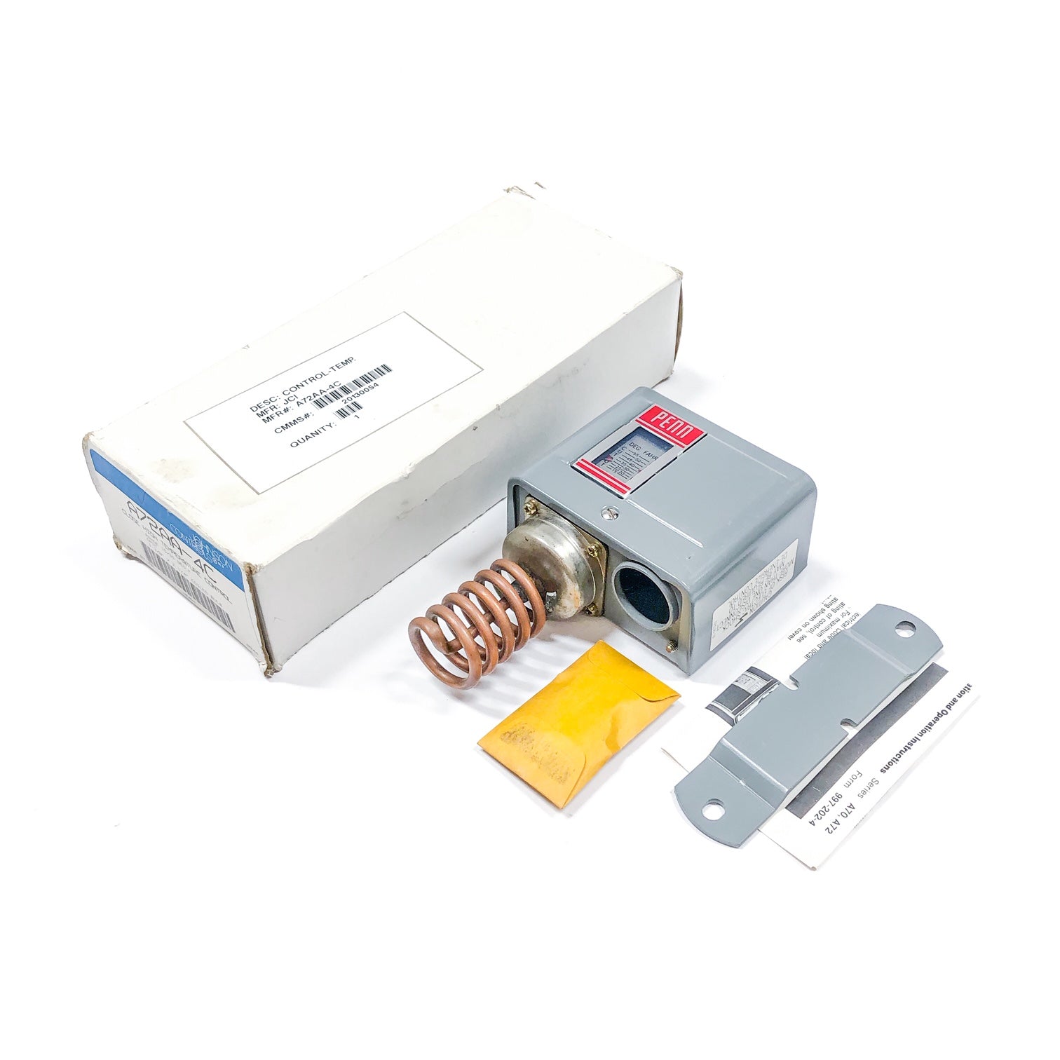A72AA-4C Johnson Controls Close High Temperature Control
