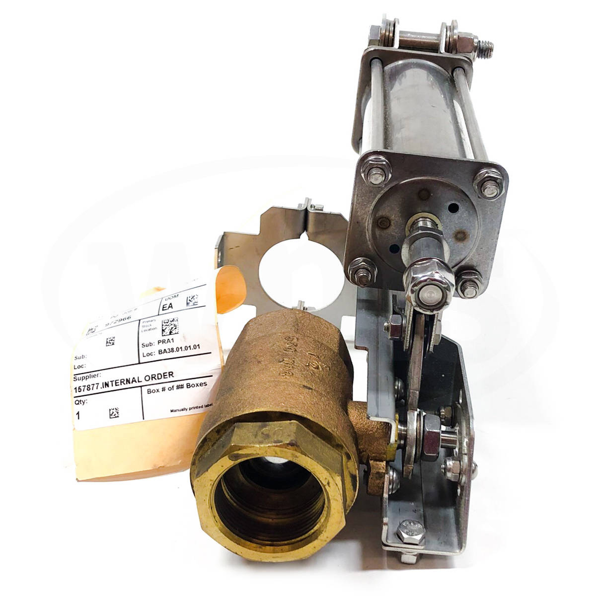 A72AN002C Milnor 1.5" NPT Brass Valve and STR MT Actuator