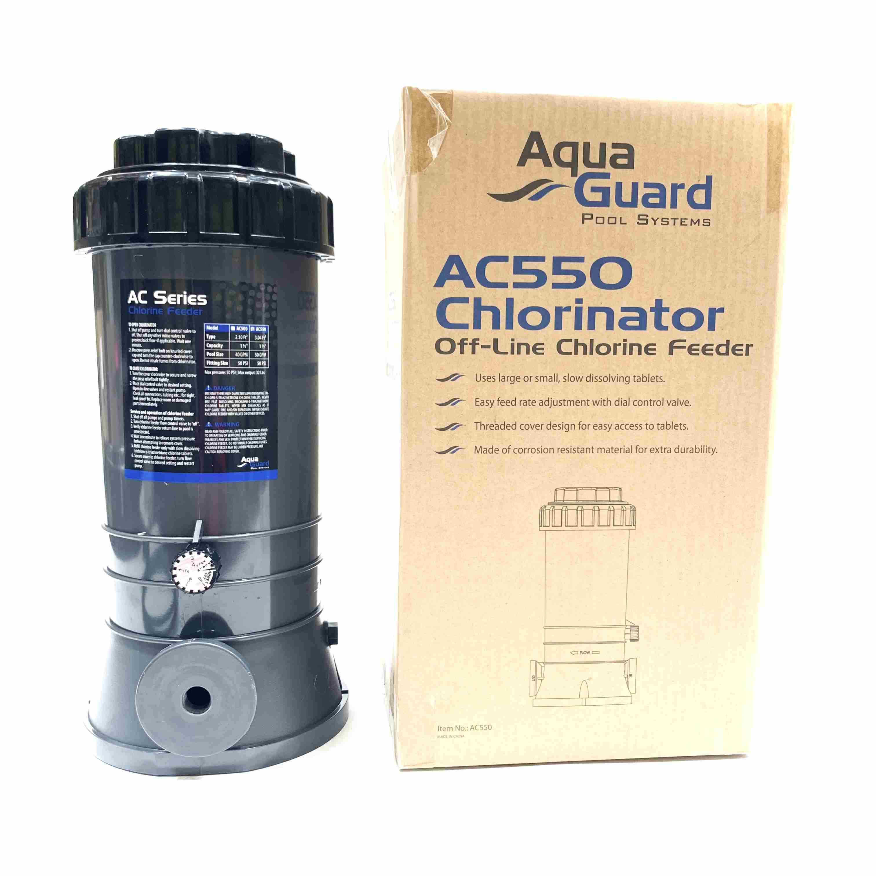 AC550 Aqua Gaurd Chlorinator Off-Line Chlorine Feeder - 0
