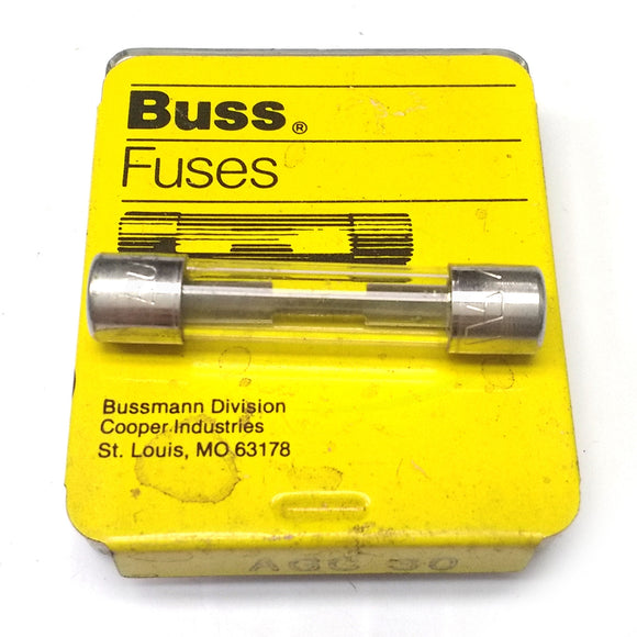AGC-30 Bussman Fuse, 30A 32VAC, 5 Pack