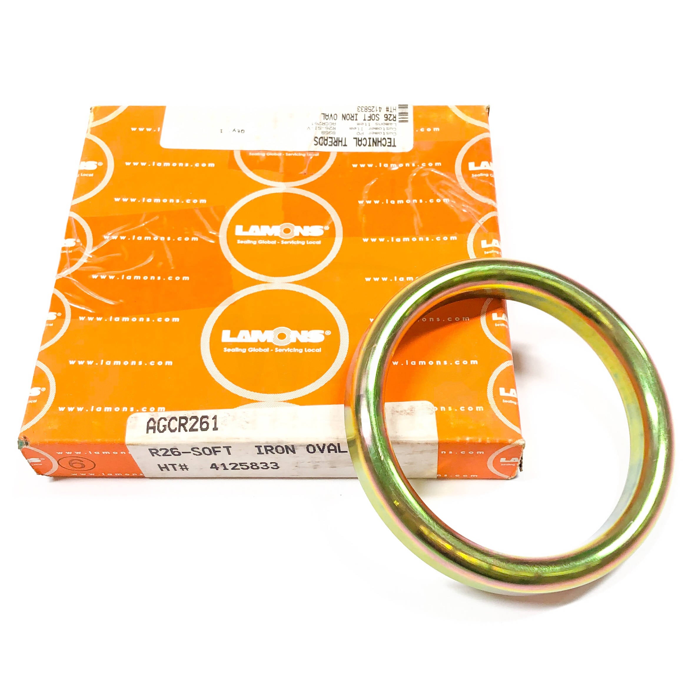 AGCR261 Lamons R26 Soft Iron Oval Metal Gasket - 0
