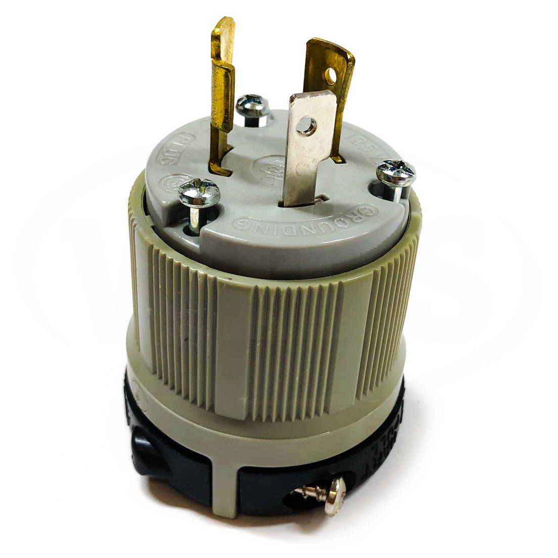 AH6202 Arrow Hart Locking Plug, 20A, 125V, 2-Pole, 3-Wire GRD, Nema: L5-20 - 0