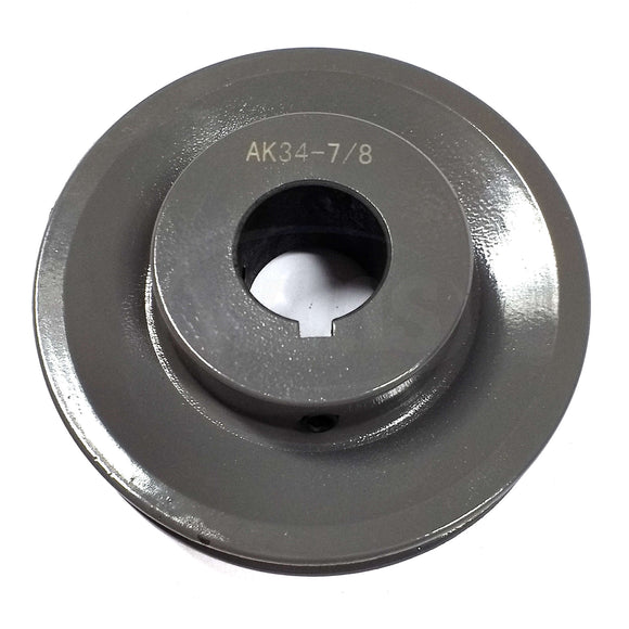 AK3414 3.45" X 7/8" AK Single Groove V-Pulley