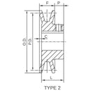 AK4114 3.95" X 7/8" AK Single Groove V-Pulley-3