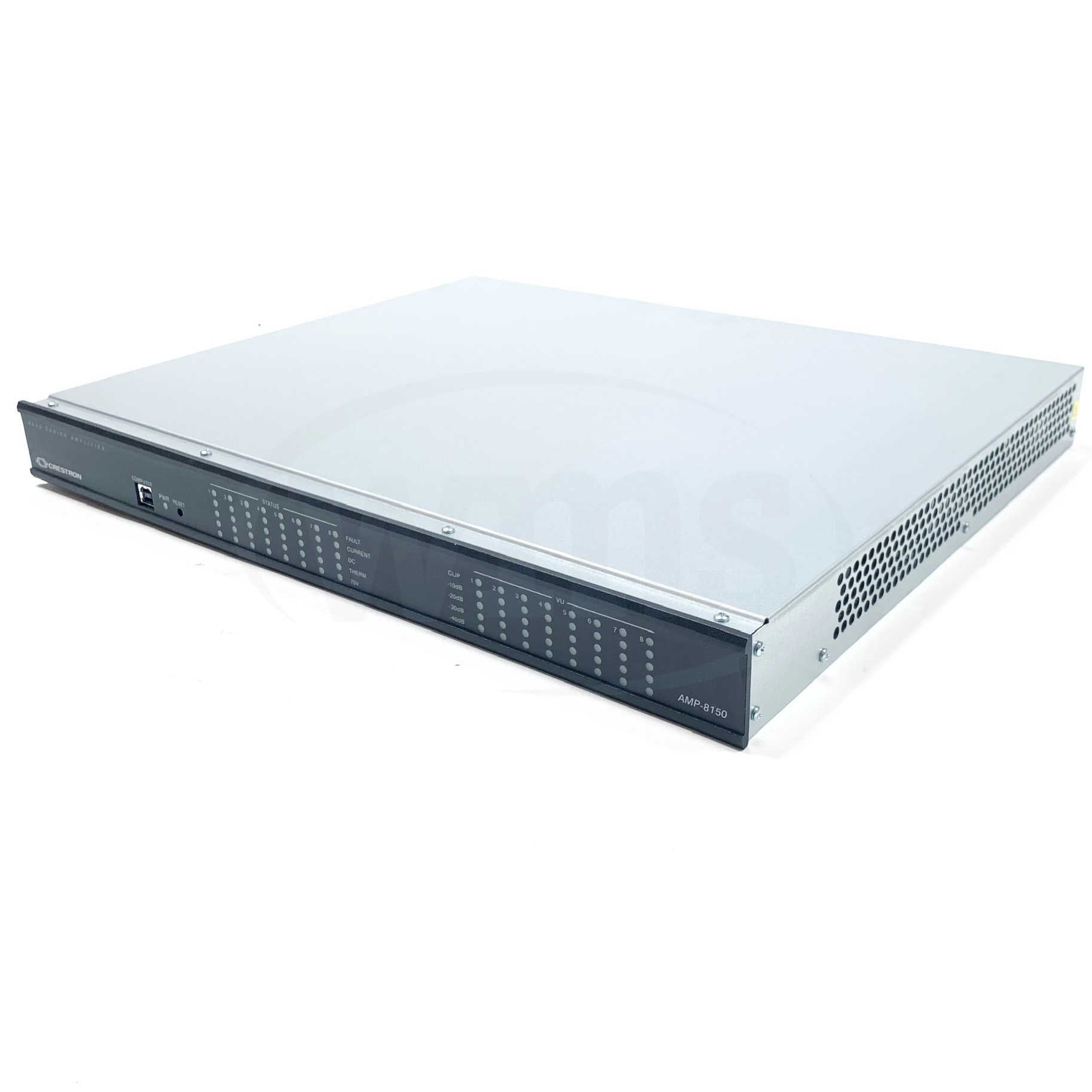 AMP-8150 Crestron 8-Channel Power Amplifier, 150W 4/8 Ohm or 70V, 100-120V