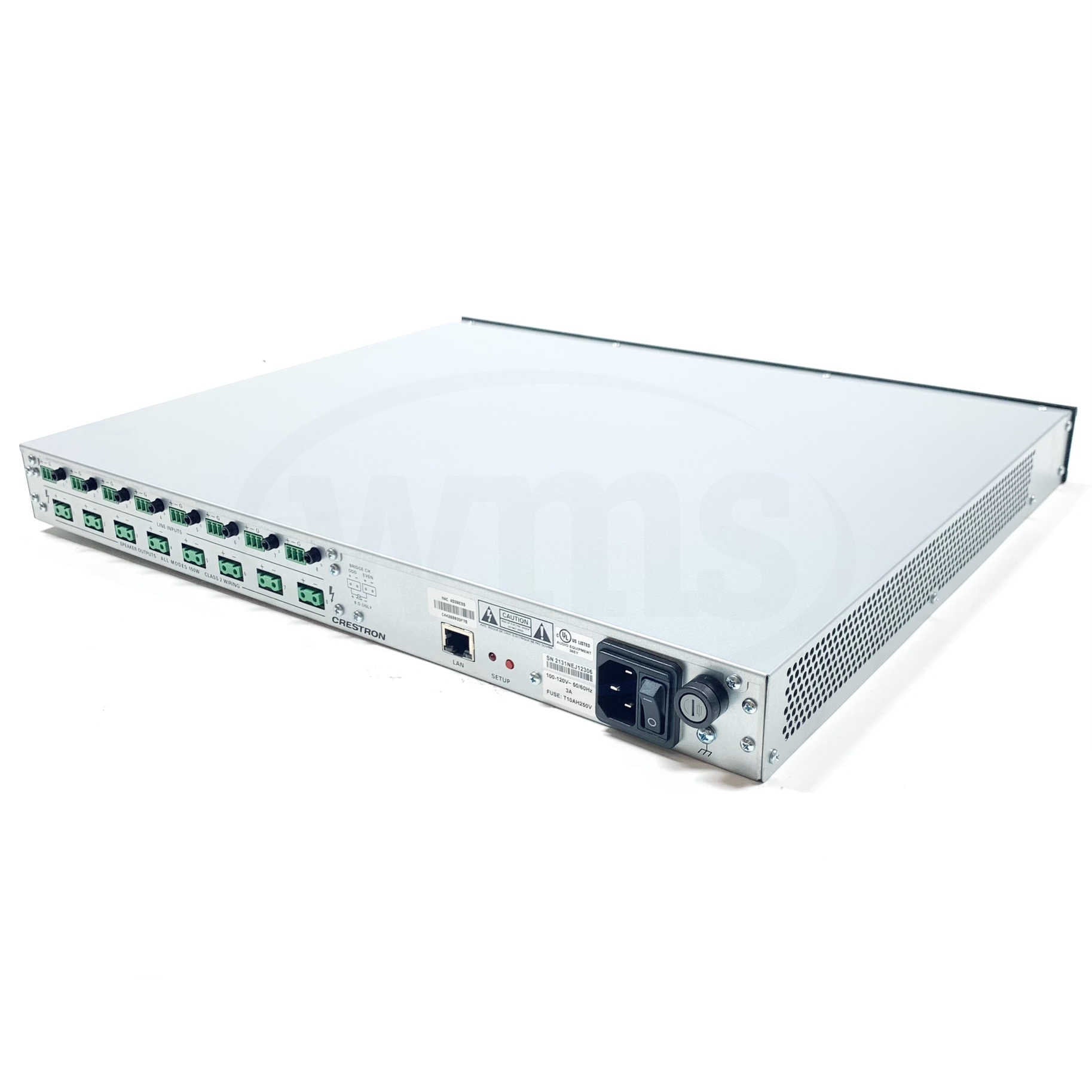 AMP-8150 Crestron 8-Channel Power Amplifier, 150W 4/8 Ohm or 70V, 100-120V