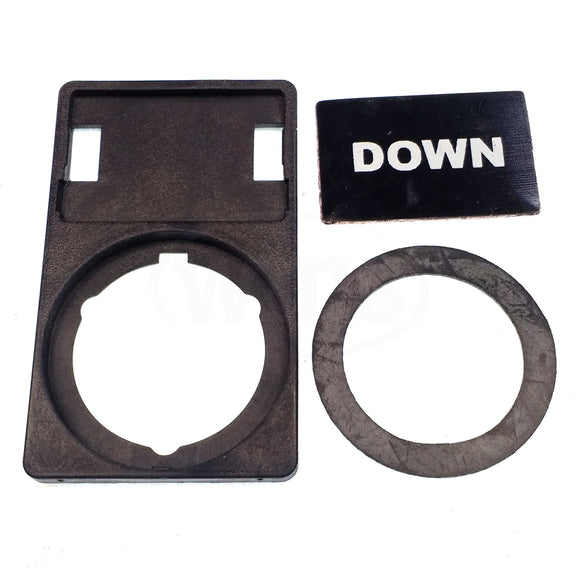 APP30-02 WEG "DOWN" Legend Plate & Holder