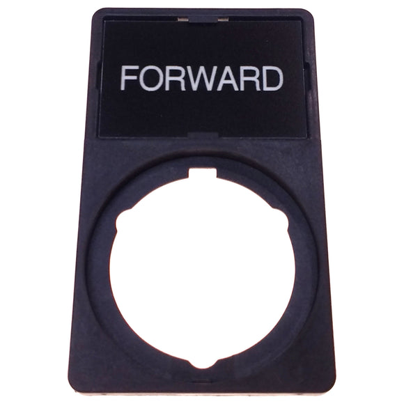APP30-04 WEG "FORWARD" Legend Plate w/Holder