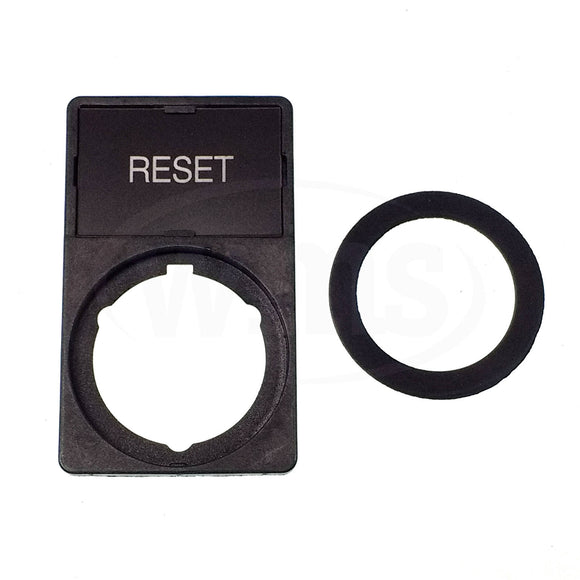 APP30-14 WEG "RESET" Legend Plate & Holder