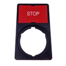 APP30-18 WEG "STOP" Legend Plate & Holder-1