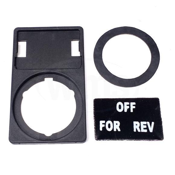 APP30-30 WEG "FOR/OFF/REV" Legend Plate & Holder