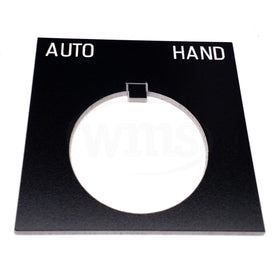 APP30S-110 WEG Auto/Hand Legend Plate, 30mm