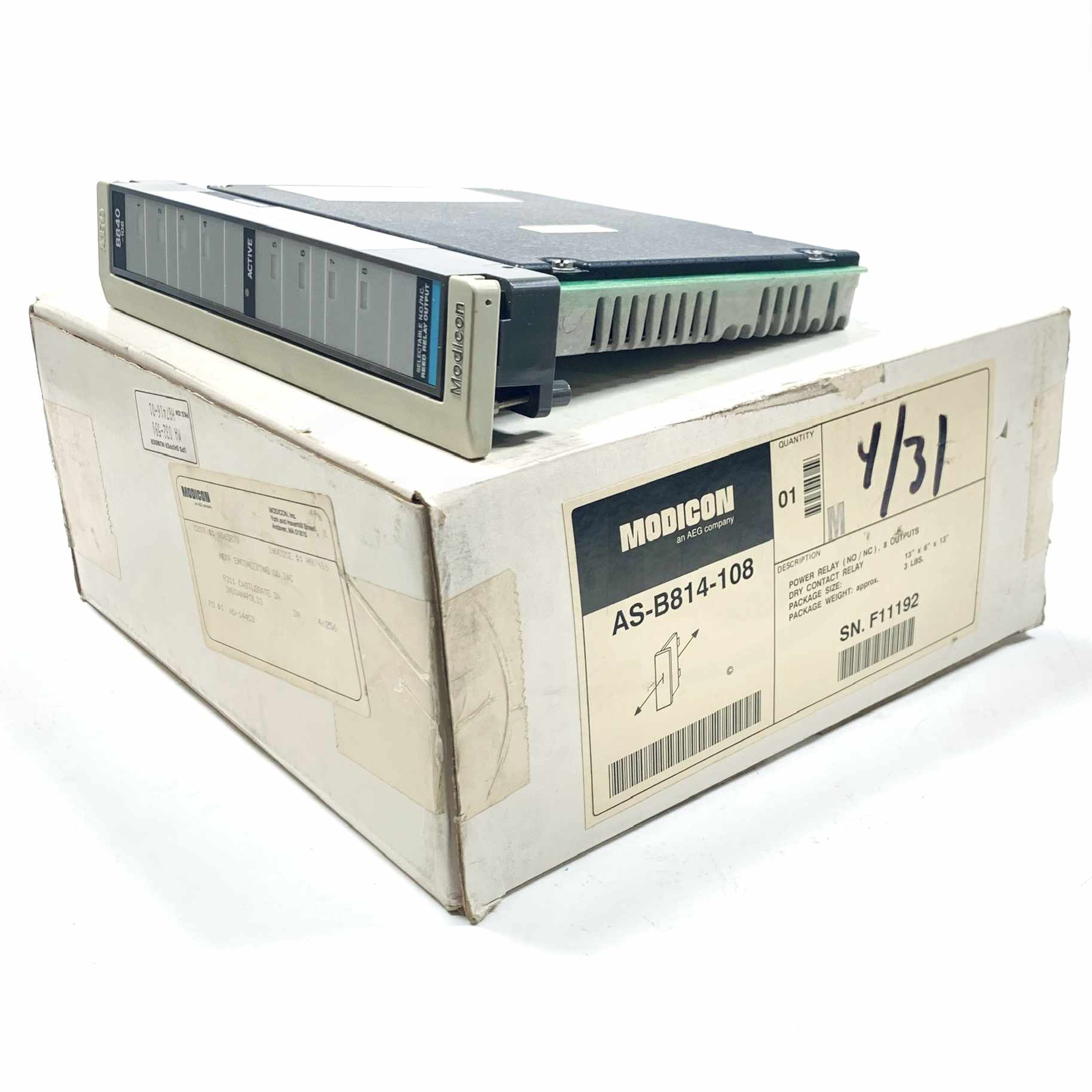 AS-B814-108 Modicon 800 I/O Power Relay Out 8PT