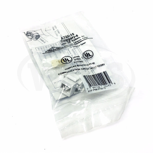 AT55-15 Allen Tel Cat 5e Jack, White