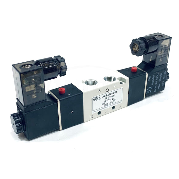 AVS-5121-24D Nitra Solenoid Valve 4 Way, 2 Position, 24 VDC, 2.5W