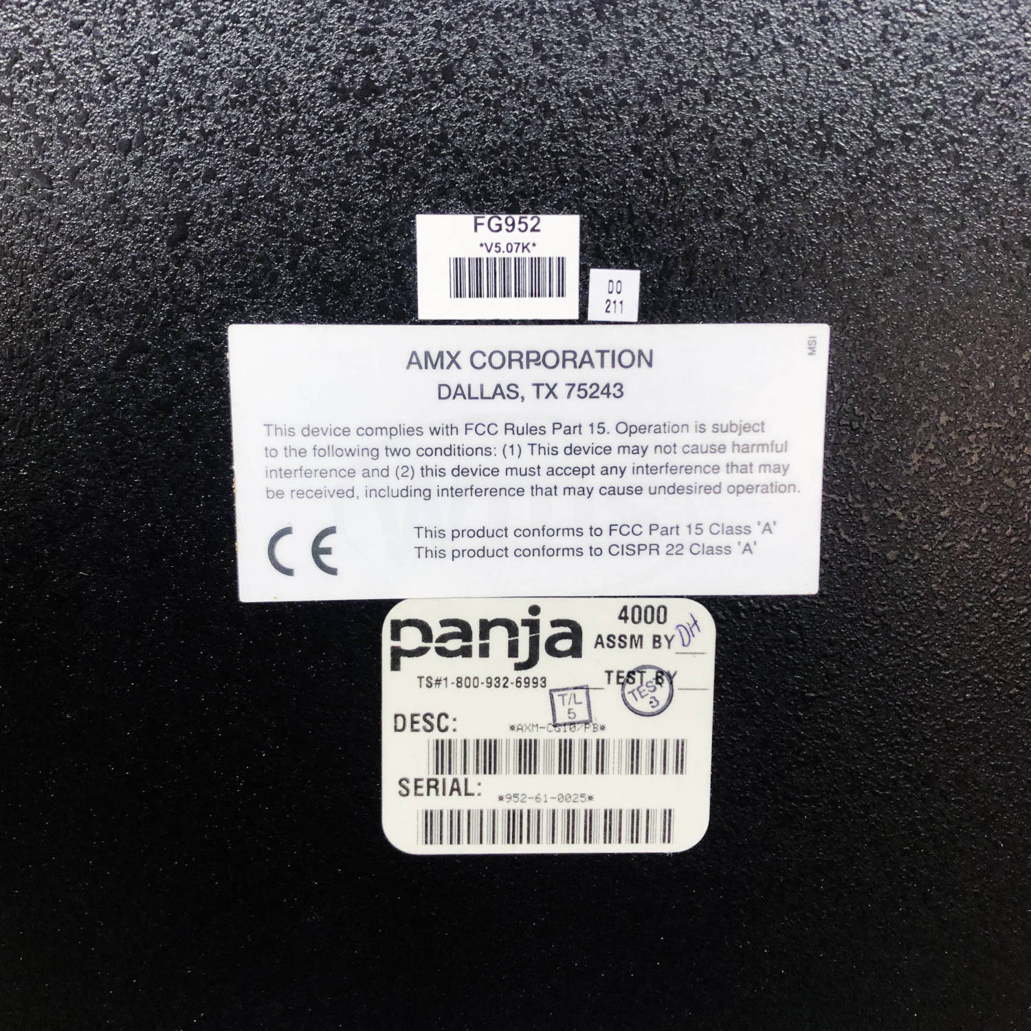 AXM-CG10/PB AMX 10.4" Touch Panel LCD Screen - 0