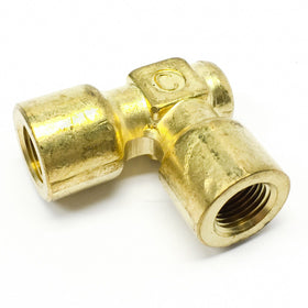 Cajon B-2-E Brass Elbow Pipe Fitting, 1/8" FNPT