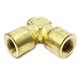 Cajon B-2-E Brass Elbow Pipe Fitting, 1/8" FNPT