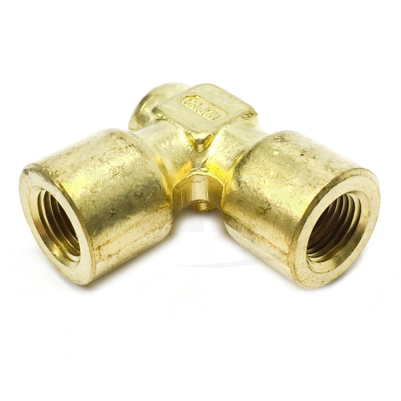 Cajon B-2-E Brass Elbow Pipe Fitting, 1/8" FNPT