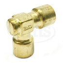 Cajon B-2-E Brass Elbow Pipe Fitting, 1/8" FNPT-2