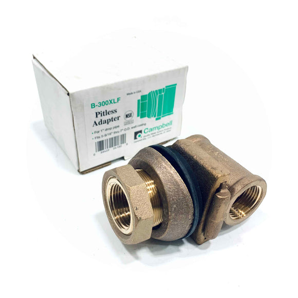 B-300XLF Campbell Pitless Adaptor 1" Drop Pipe
