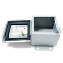 B040403CH Hubbell 4x4x3" N12 JIC Continuous Hinge Carbon Steel Gray Box-1