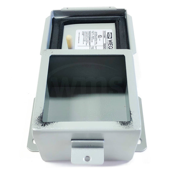 B040403CH Hubbell 4x4x3" N12 JIC Continuous Hinge Carbon Steel Gray Box