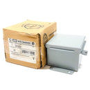 B040403CH Hubbell 4x4x3" N12 JIC Continuous Hinge Carbon Steel Gray Box-5