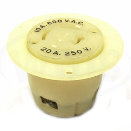 7409GC Hubbell Flanged Locking Receptacle, 10A