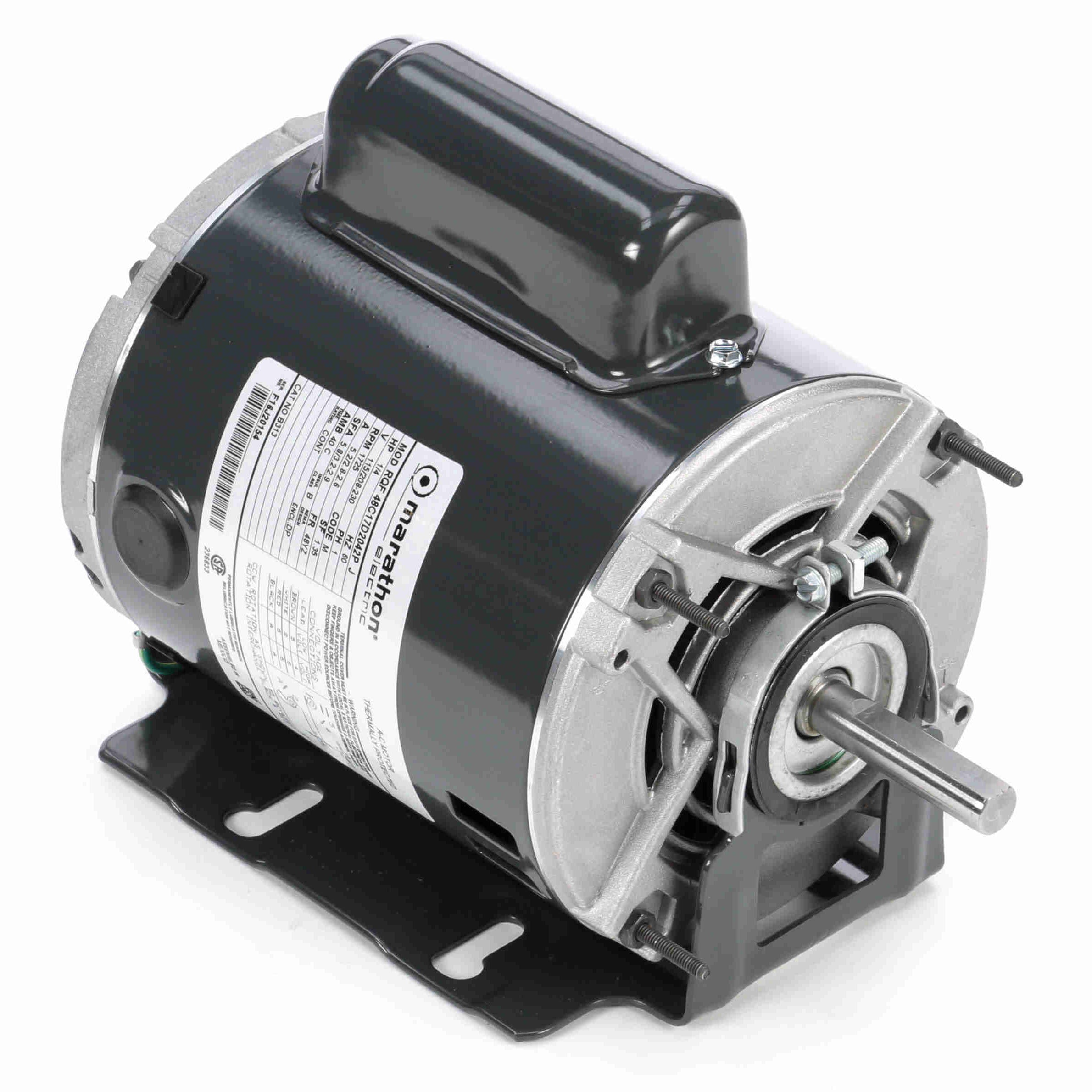 B313 Marathon 1/4HP Fan & Blower Electric Motor, 1800RPM