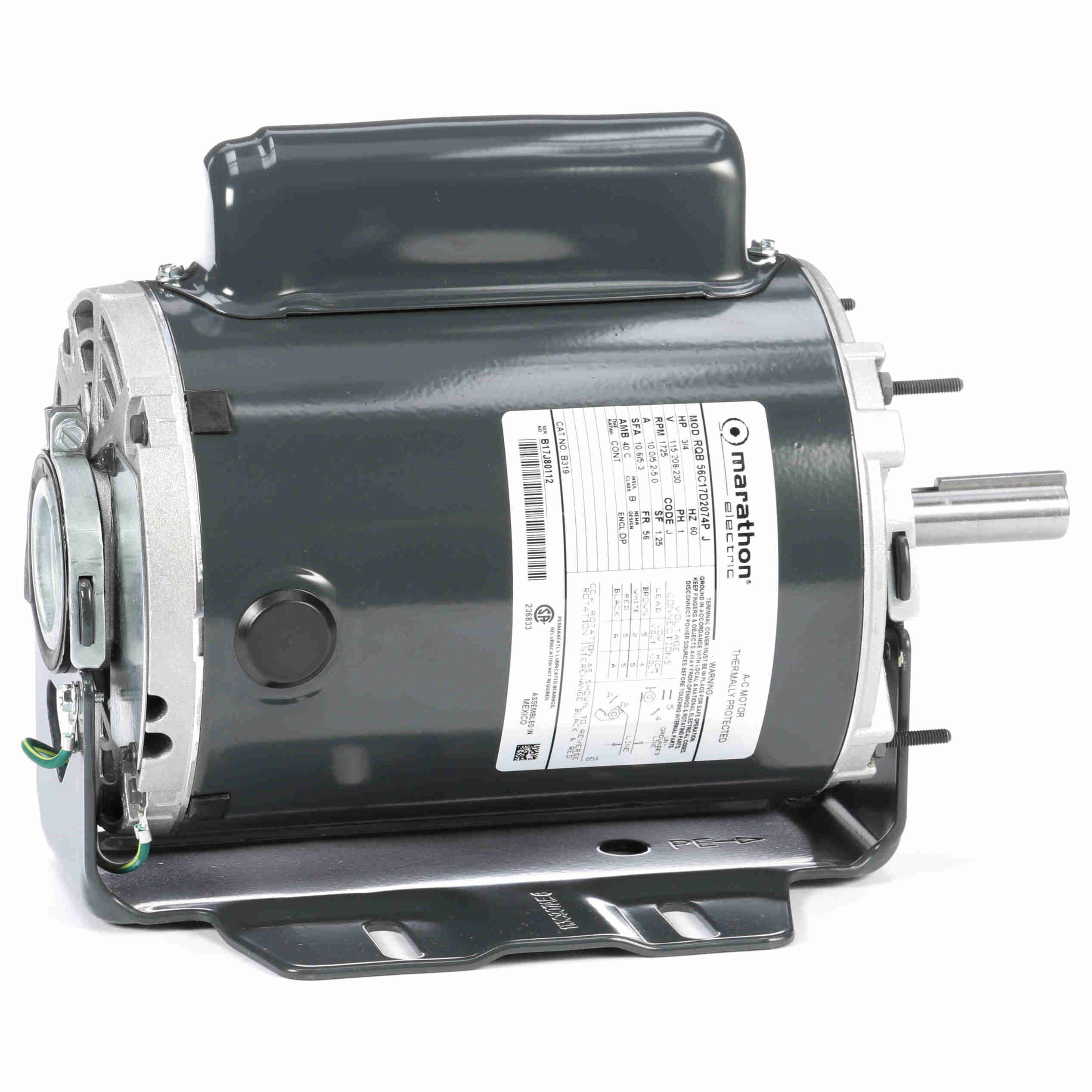 B319 Marathon Fan & Blower 3/4HP Electric Motor