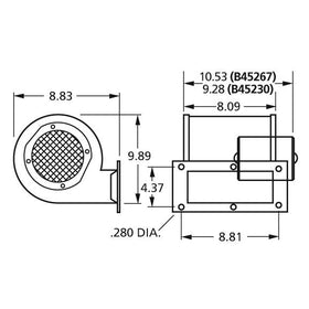 B45267 Fasco Centrifugal Blower Electric Motor, 1600/1400RPM