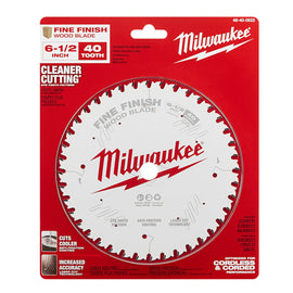 48-40-0622 Milwaukee Circular Saw Finish Blades, 6.5", 40T