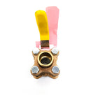 Milvaco 3/4" 600 WOG 150 SWP Full-Port Bronze Ball Valve-1