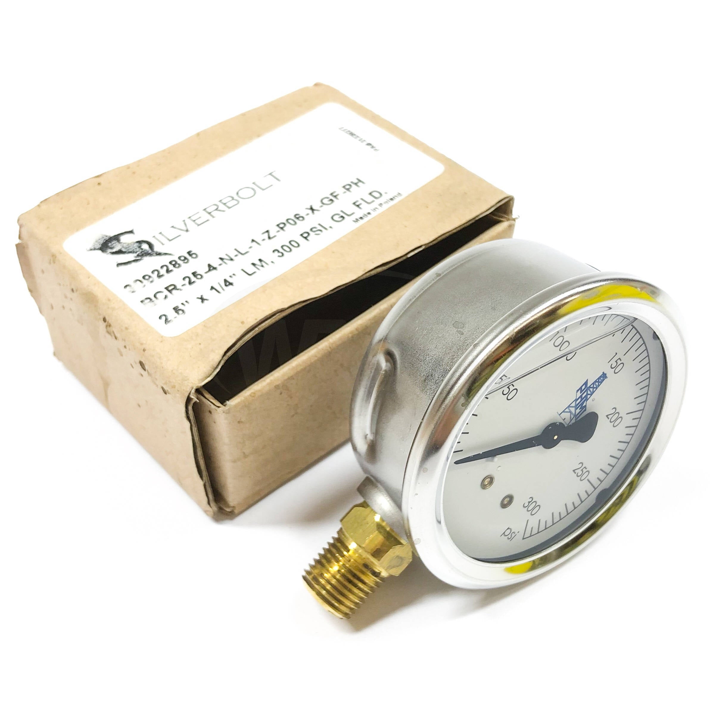 Silverbolt BCR-25-4-N-L-1-Z-P06-X-GF-PH Pressure Gauge - 0