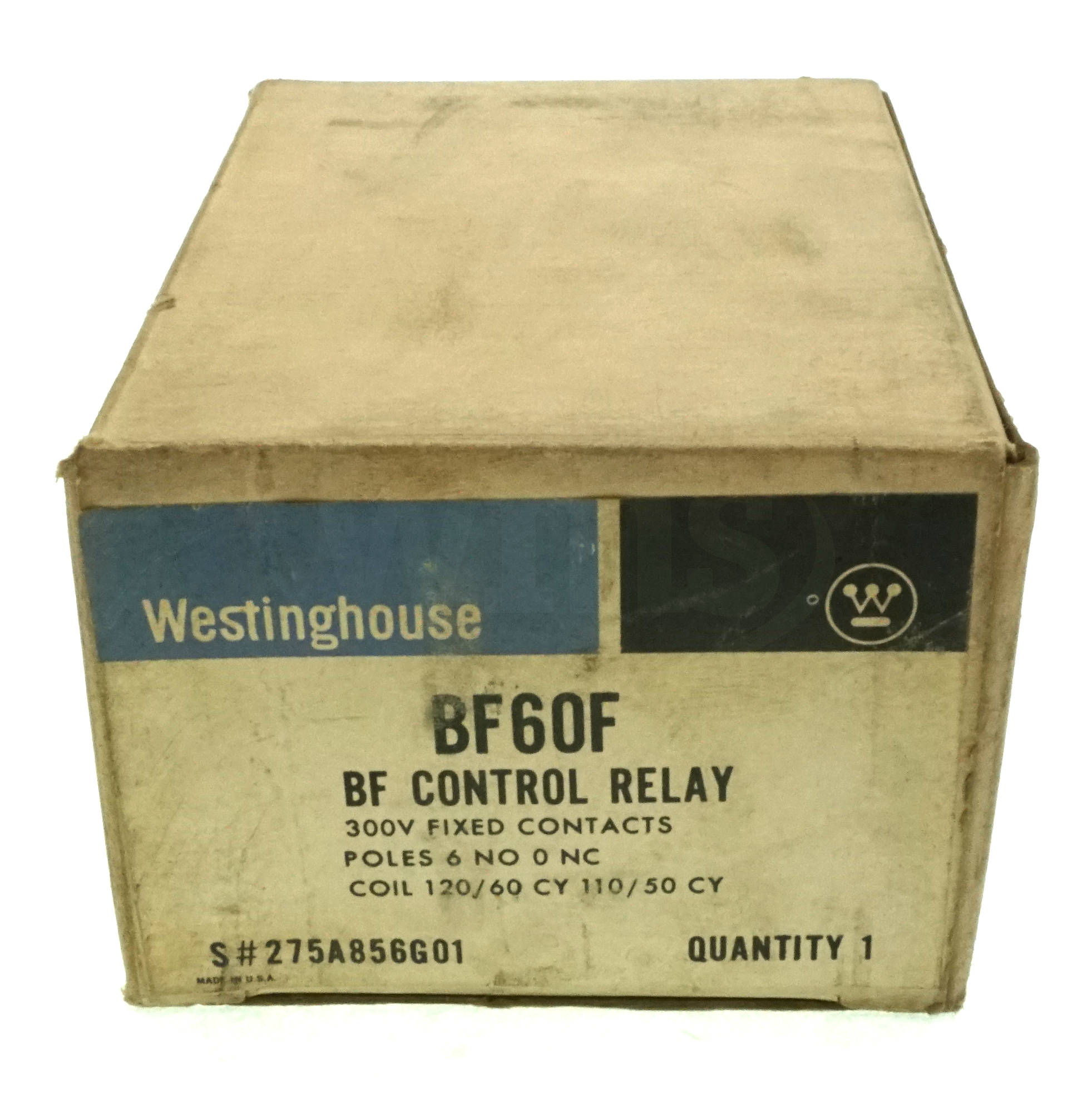 BF60F Westinghouse BF Control Relay, 6NO