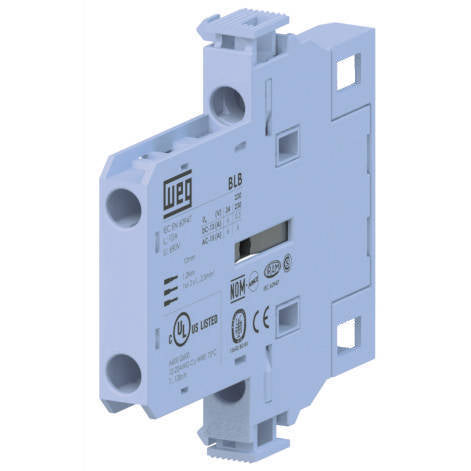 BLRB-11 WEG Side Mounted Auxiliary Contact Block, 1 NO / 1 NC Contacts