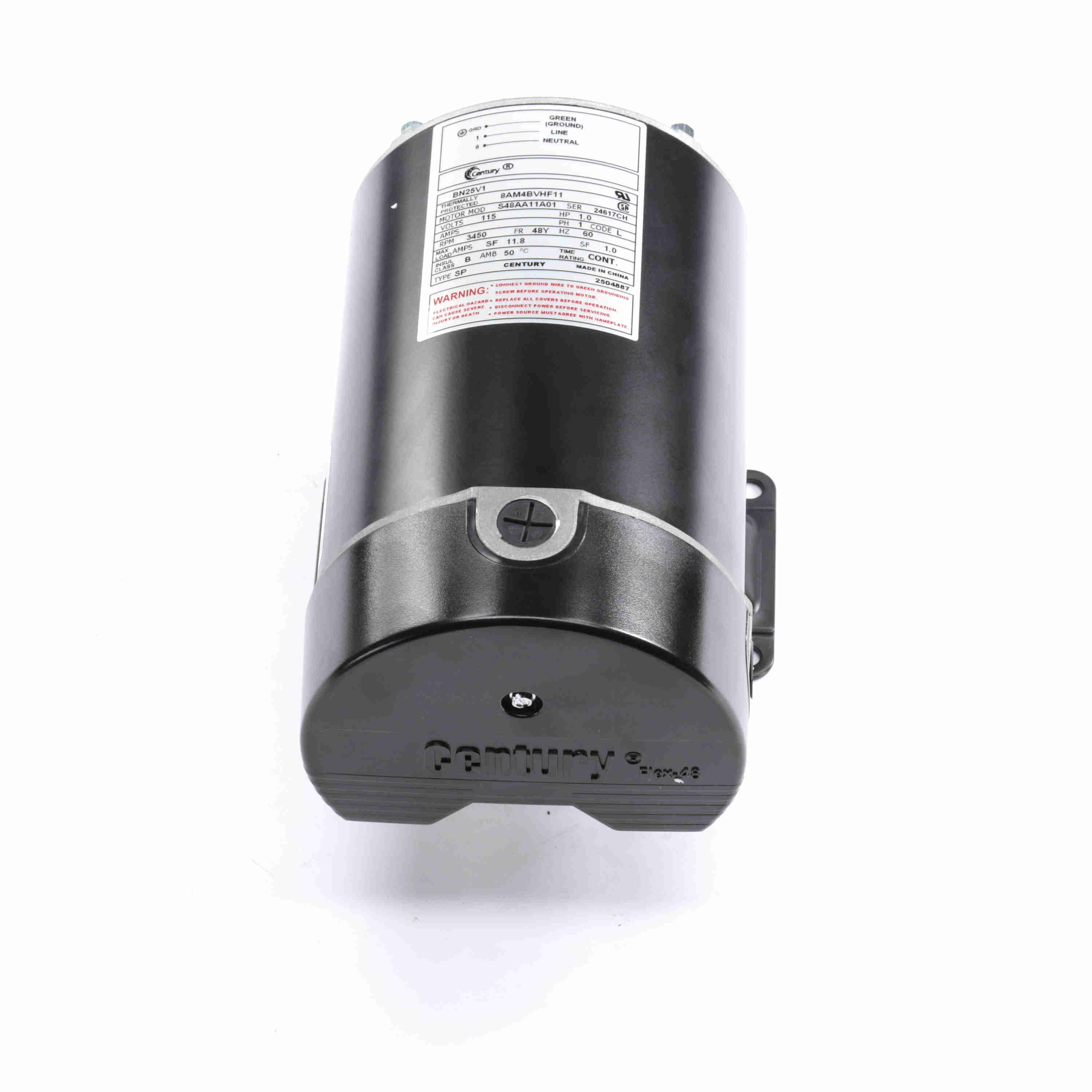 BN25V1 Century 1HP Pool Pump Motor, 3450 RPM - 0
