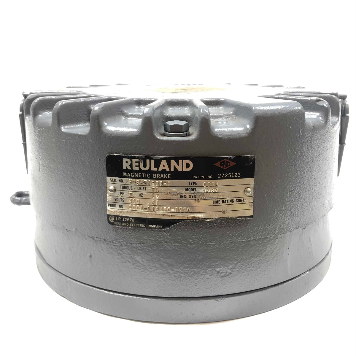 0CCA-L16N20-B770 Reuland 460V, 60HZ, 3 PH, Magnetic Brake, Type 0CCA ...