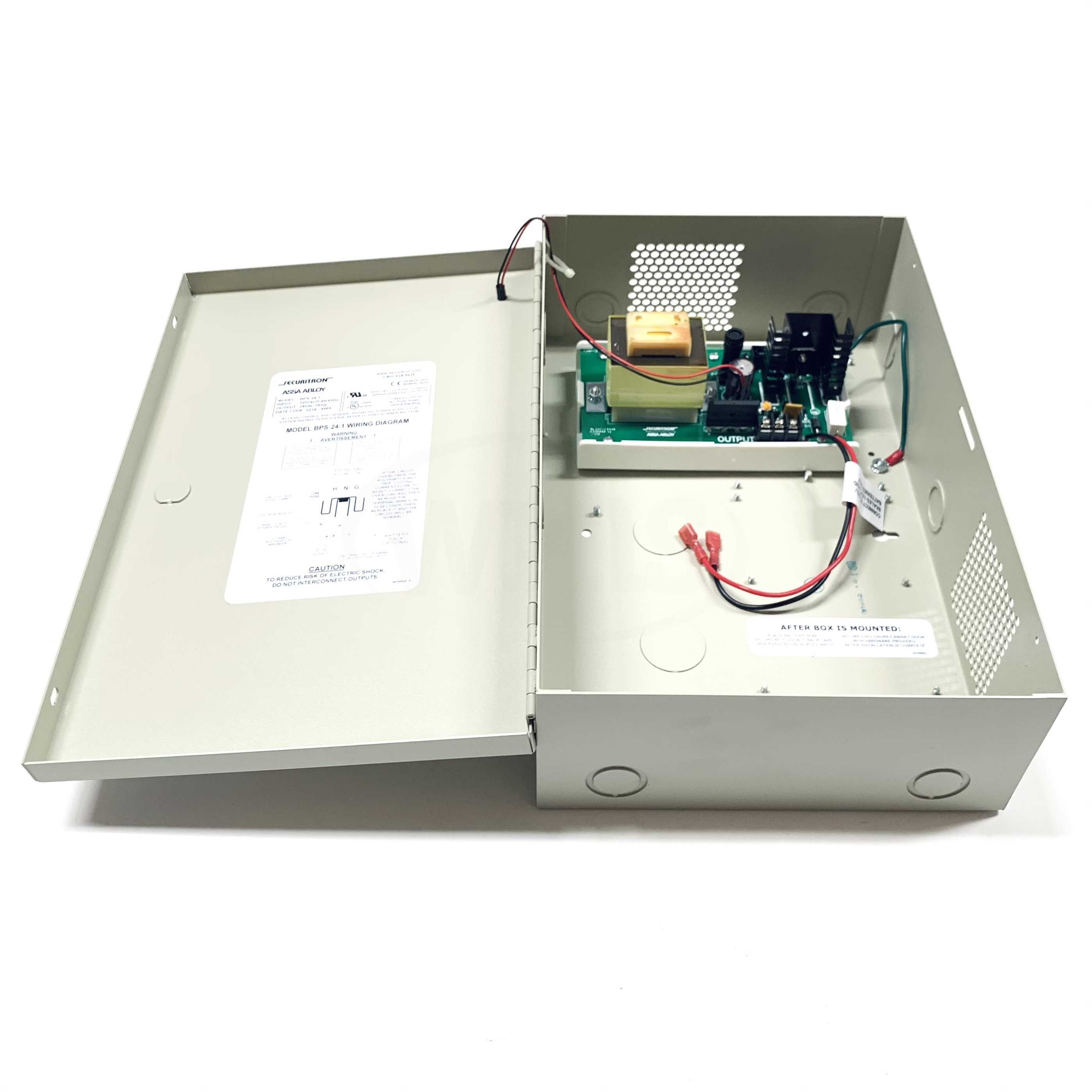 BPS-24-1 Securitron/Assa Abloy Power Supply, 24Vdc, 1 Amp - 0