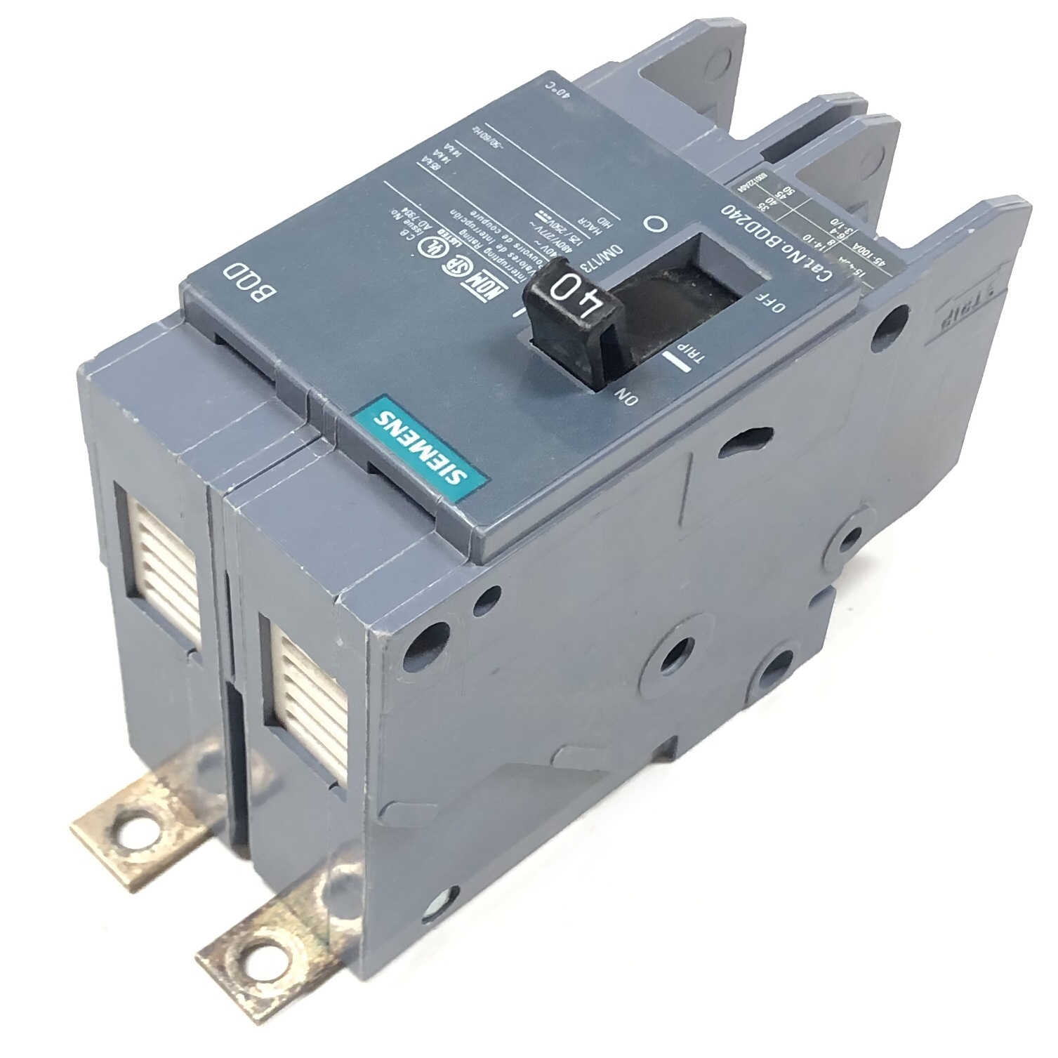BQD240 Siemens Circuit Breaker 2P, 1PH, 40A, 277/480V, 14kA@480V