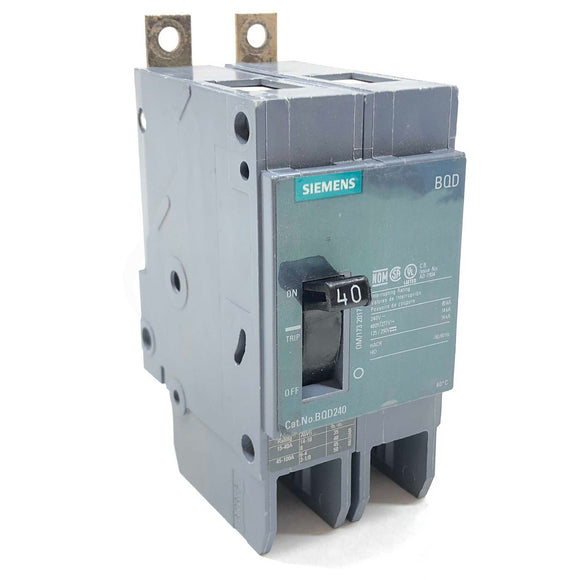BQD240 Siemens Circuit Breaker 2P, 1PH, 40A, 277/480V, 14kA@480V