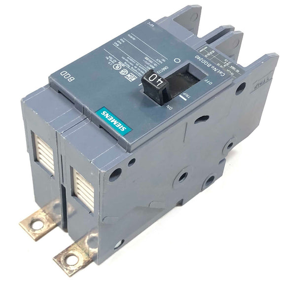 BQD240 Siemens Circuit Breaker 2P, 1PH, 40A, 277/480V, 14kA@480V